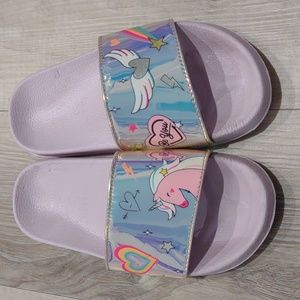 Children's Place Rainbow Unicorn Slippers Size 12